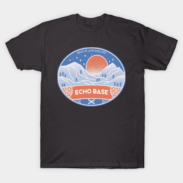 Rebel Echo Base in Hoth T-Shirt by Cisne Negro